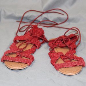 Tie-on sandals